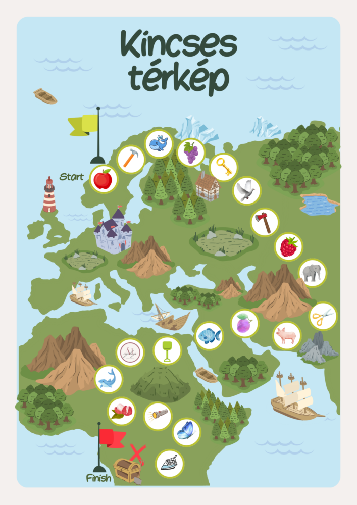 Társasjáték „L” hang gyakorlására